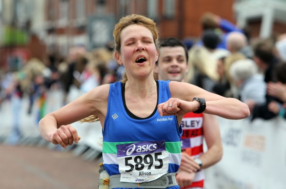 Manchester Marathon 2015  Finish